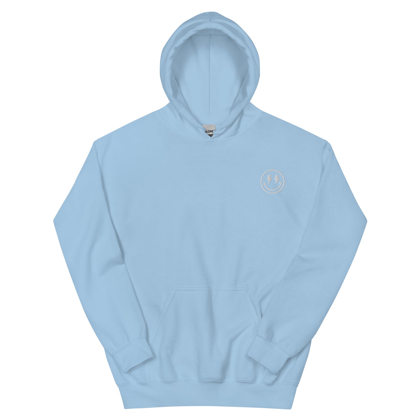 Hoodie | Lightning Bolt Smiley Face | Embroidery