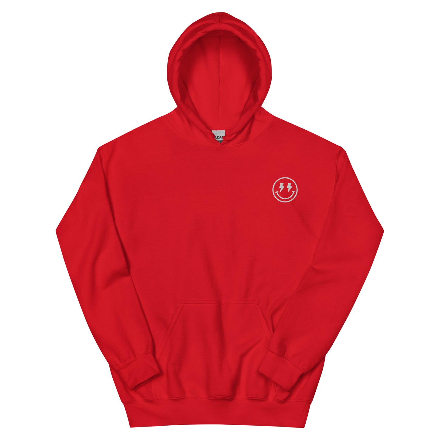 Hoodie | Lightning Bolt Smiley Face | Embroidery